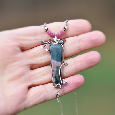 Wiosenny Wisiorek z Ptaszkiem